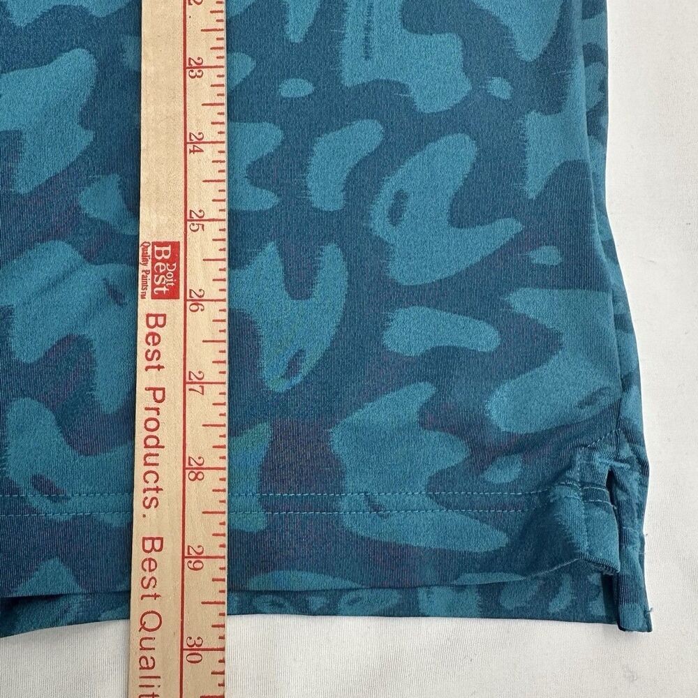 J Lindeberg Golf Polo Shirt Mens XL Nuno Stretch Regular Fit Teal Blue Bunker - Picture 9 of 14